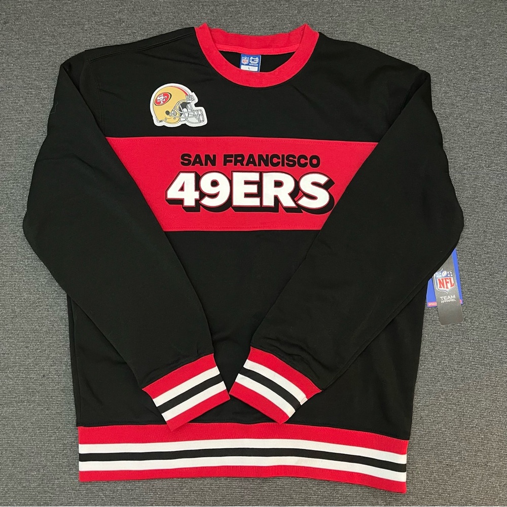 San Francisco 49ers  (Men’s size Large) Crew Neck Fleeced Lined NFL Sweatshirt